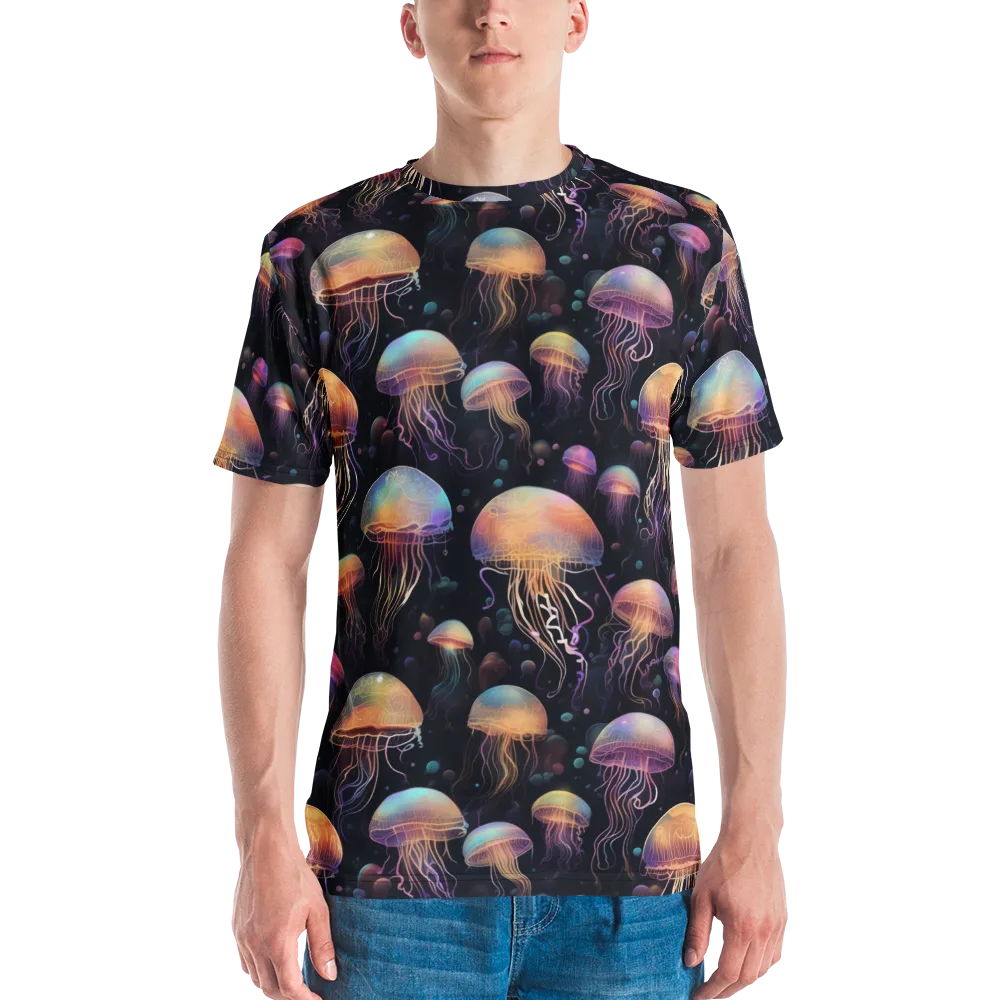 Neon Jelly Reverie on Men's Crew Neck T-Shirt — Front