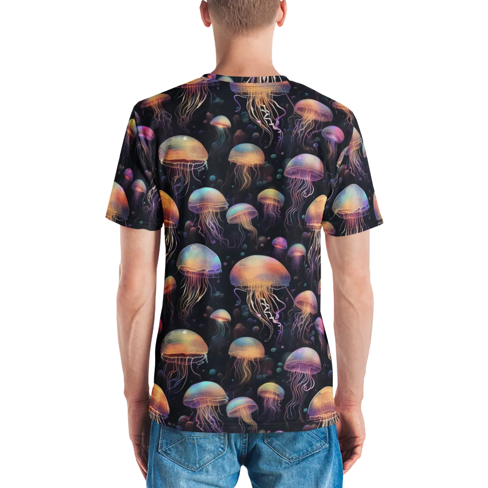 Neon Jelly Reverie on Men's Crew Neck T-Shirt — Back