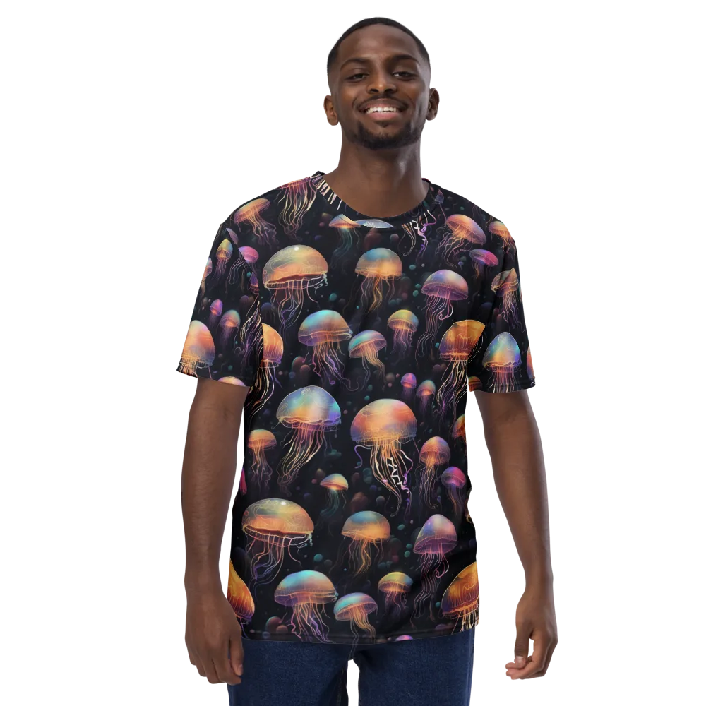 Neon Jelly Reverie on Men's Crew Neck T-Shirt — Front