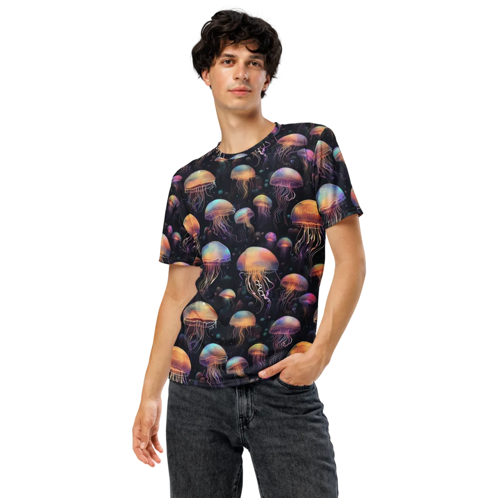 Neon Jelly Reverie on Men's Crew Neck T-Shirt — Front