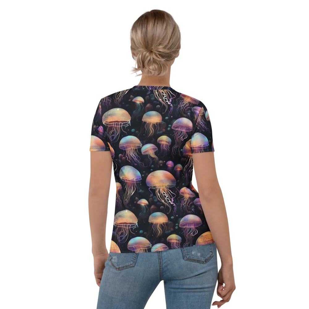Neon Jelly Reverie on Women's Crew Neck T-Shirt — Back