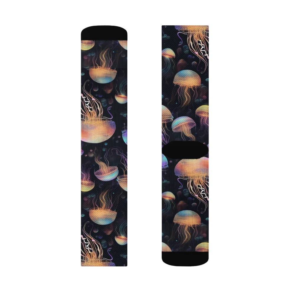 Neon Jelly Reverie on Socks — Right Sock