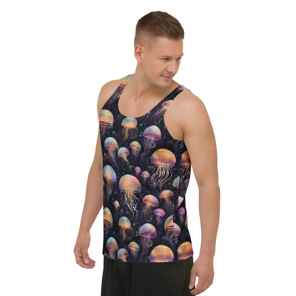 Neon Jelly Reverie on Men's Tank Top — Left Front