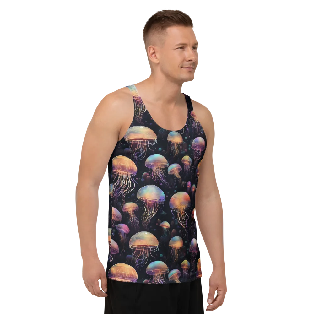 Neon Jelly Reverie on Men's Tank Top — Right Front