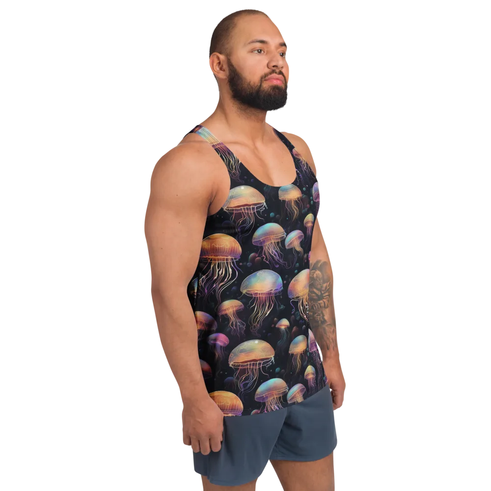 Neon Jelly Reverie on Men's Tank Top — Right Front