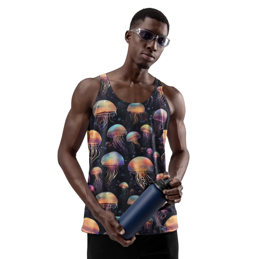 Neon Jelly Reverie on Men's Tank Top — Front