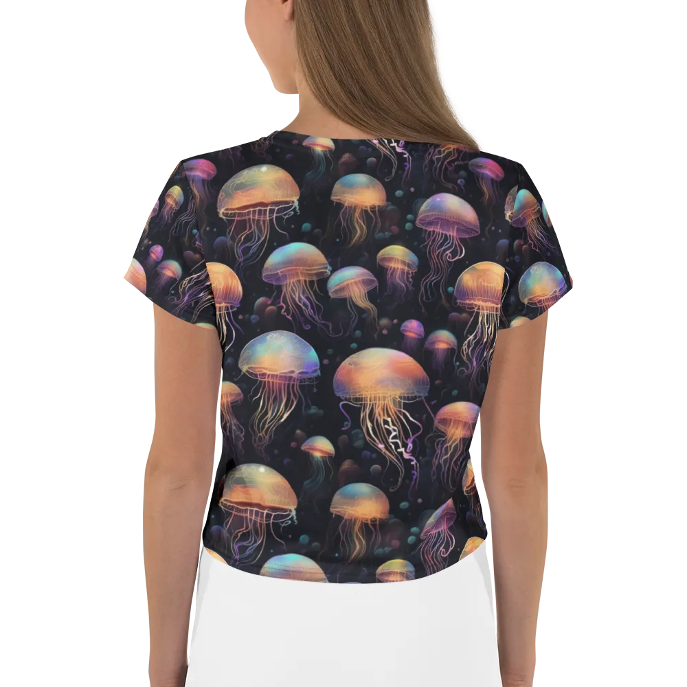 Neon Jelly Reverie on Crop Tee — Back