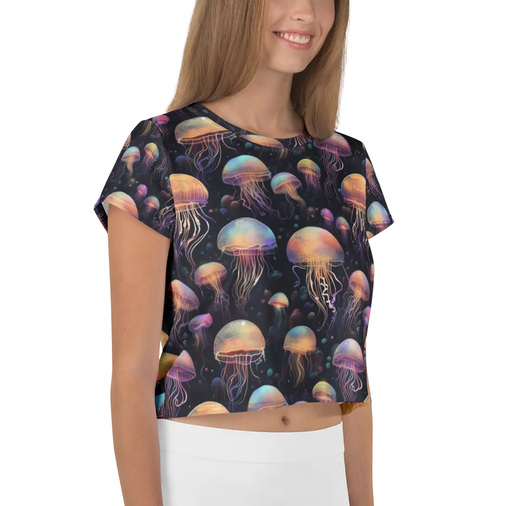 Neon Jelly Reverie on Crop Tee — Right
