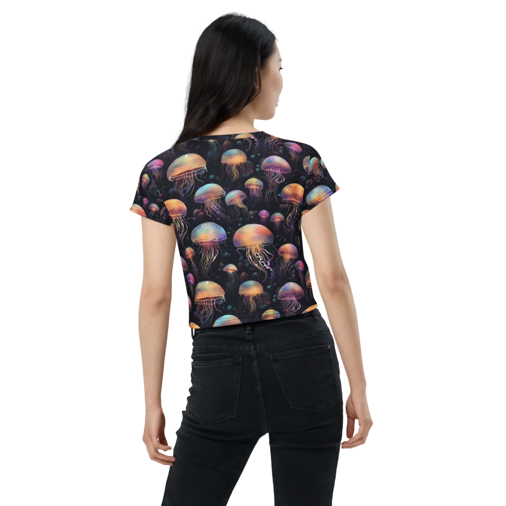Neon Jelly Reverie on Crop Tee — Back