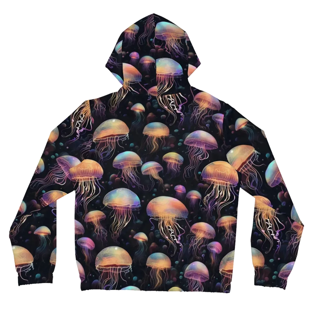 Neon Jelly Reverie on Women's Full-Zip Hoodie — Back