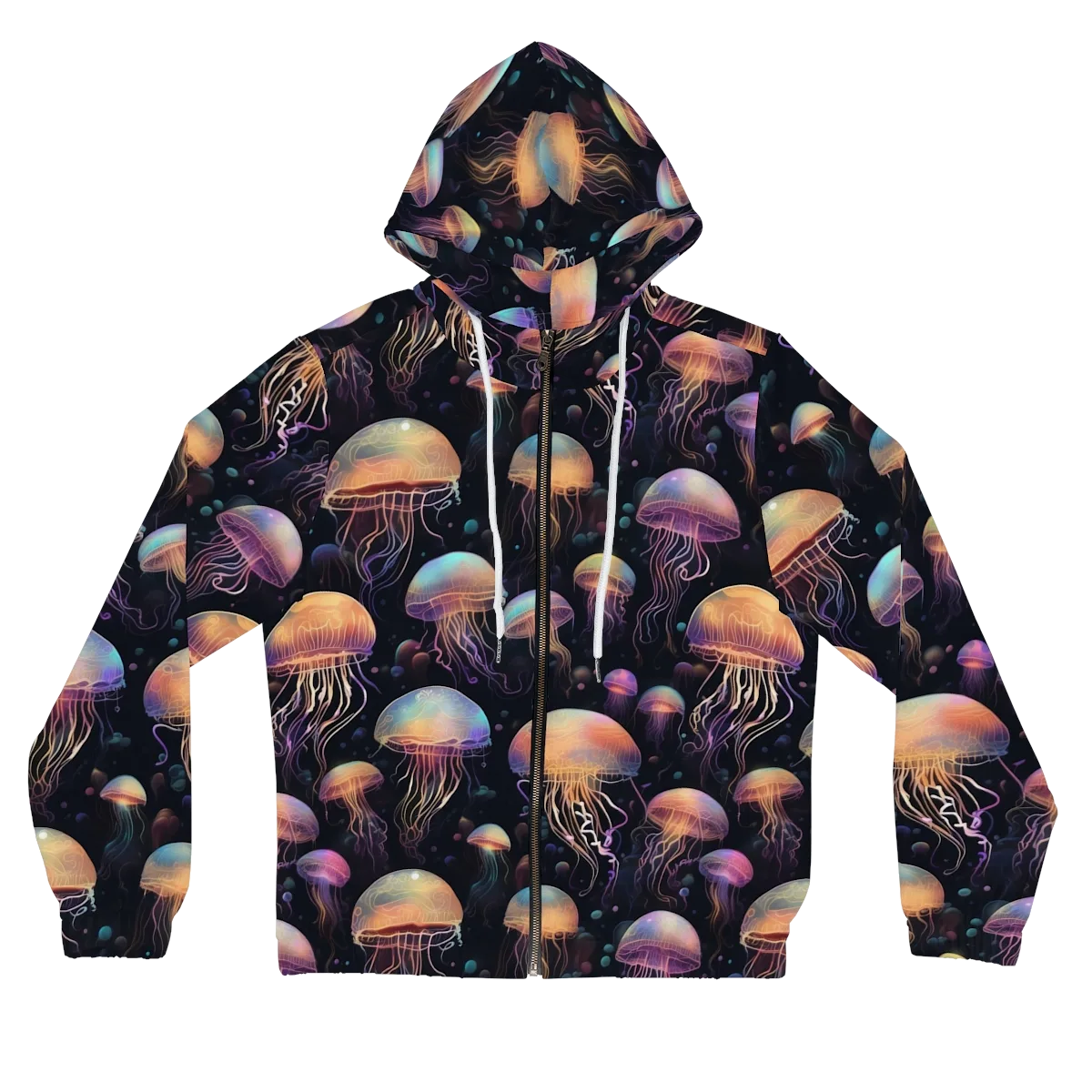 Neon Jelly Reverie on Women's Full-Zip Hoodie — Front