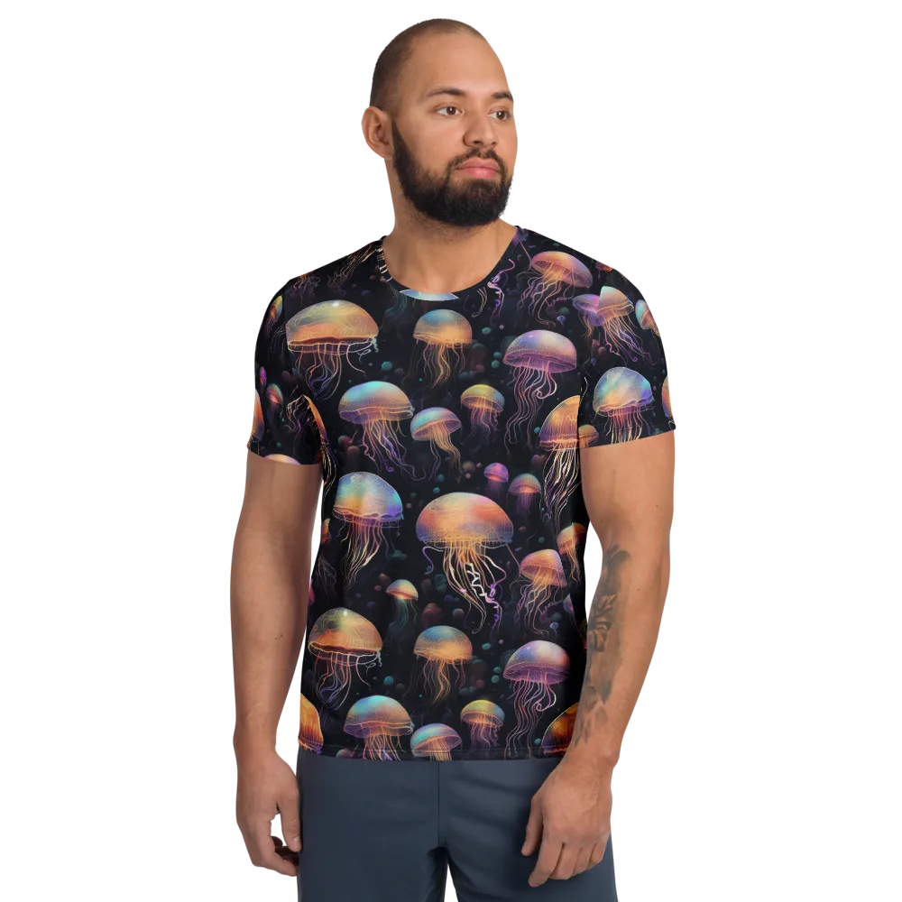 Neon Jelly Reverie on Men's Athletic T-Shirt — Front