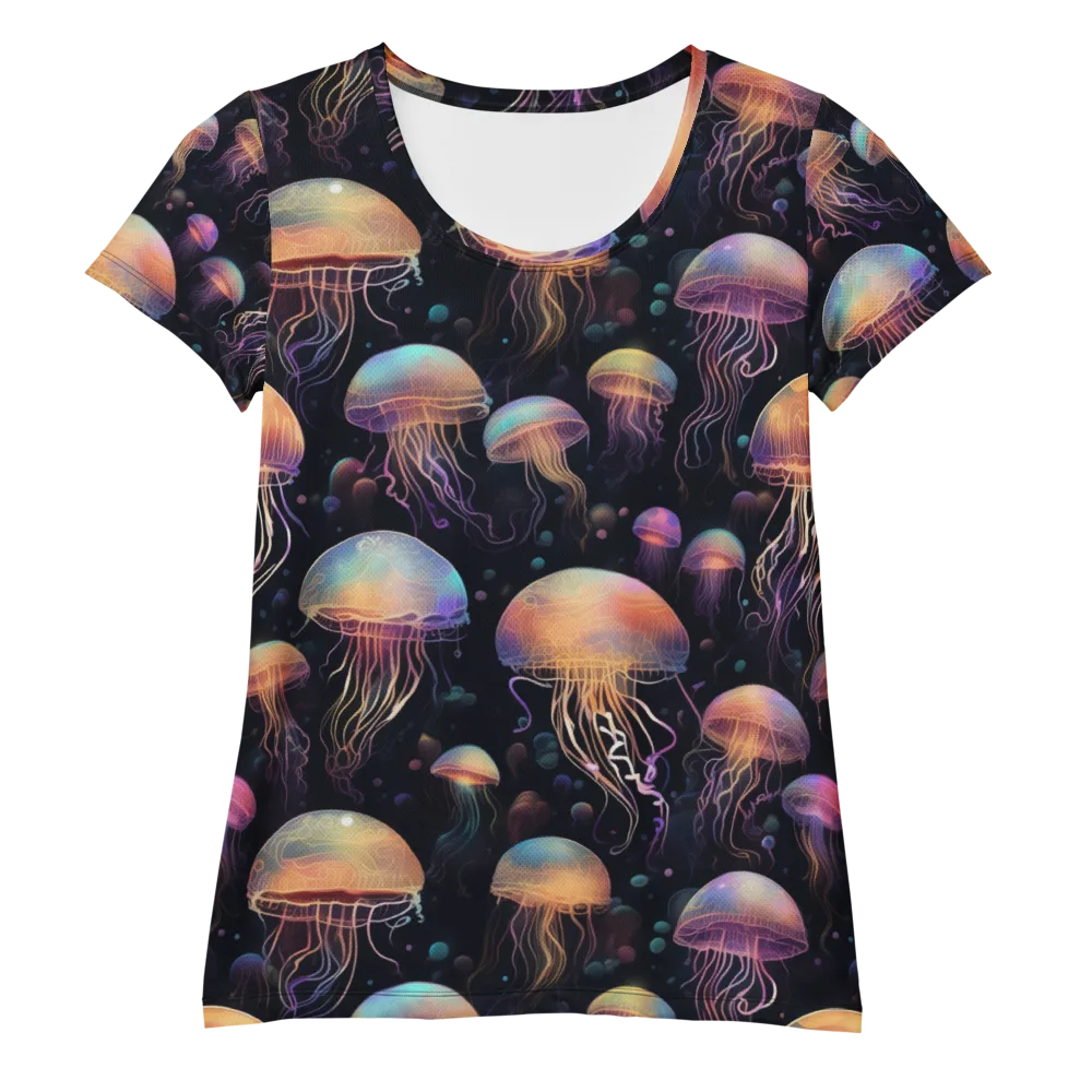 Neon Jelly Reverie on Women's Athletic T-Shirt — Front
