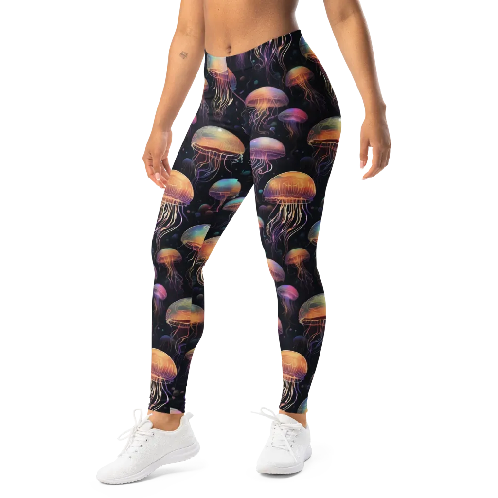 Neon Jelly Reverie on Leggings — Left Front