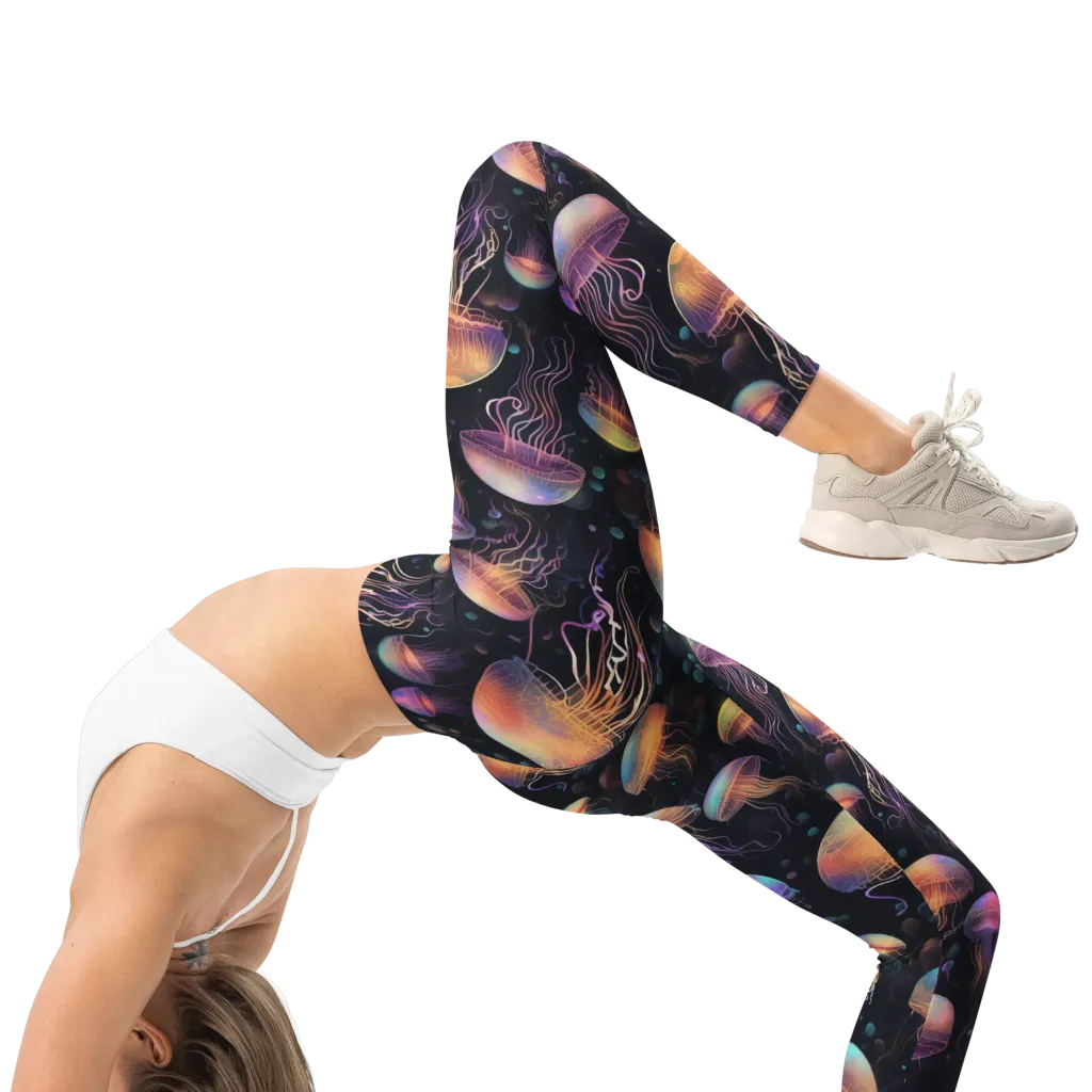 Neon Jelly Reverie on Leggings — Right