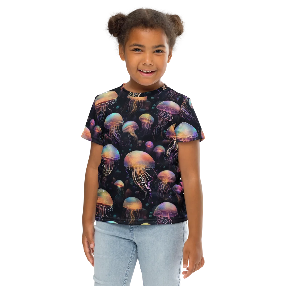 Neon Jelly Reverie on Kids Crew Neck T-Shirt — Front