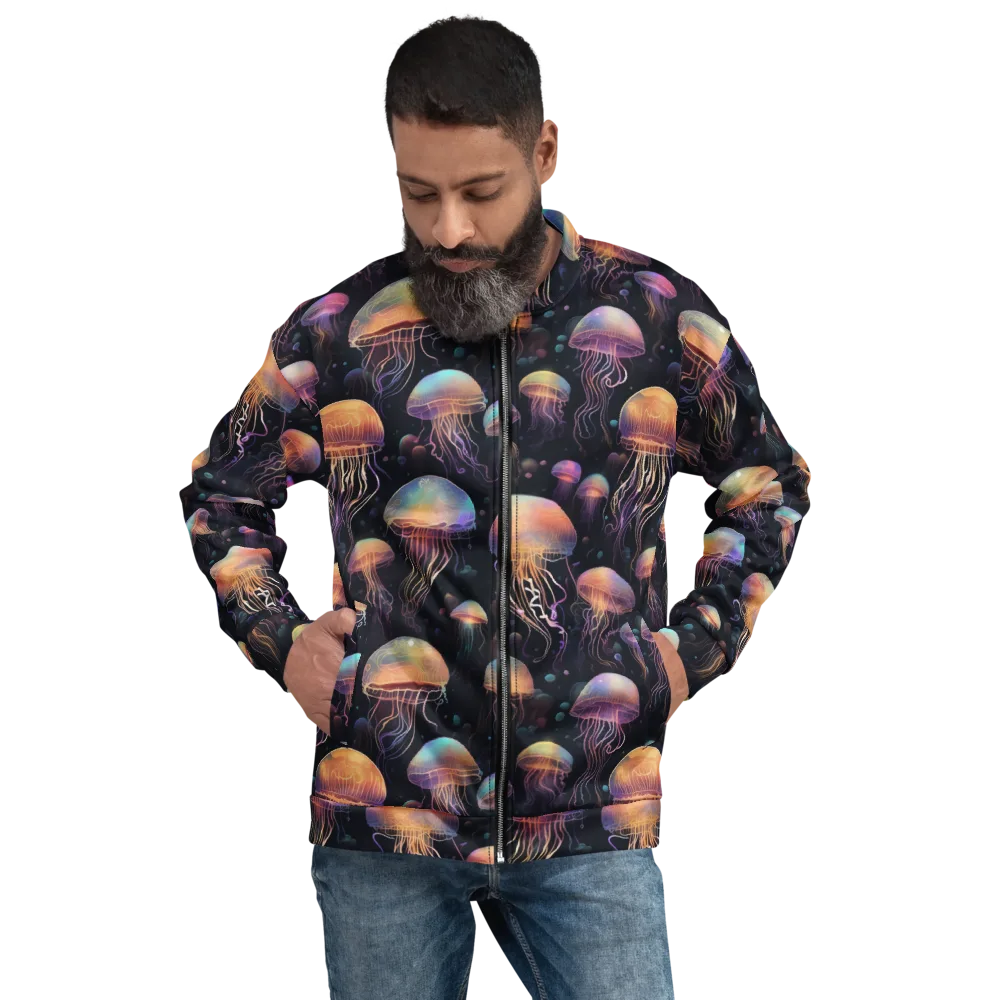 Neon Jelly Reverie on Bomber Jacket — Front