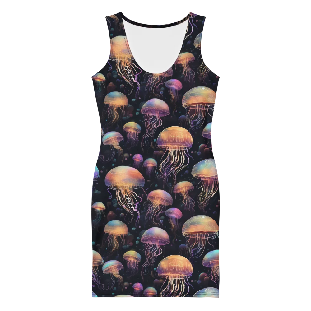 Neon Jelly Reverie on Bodycon Dress — Front