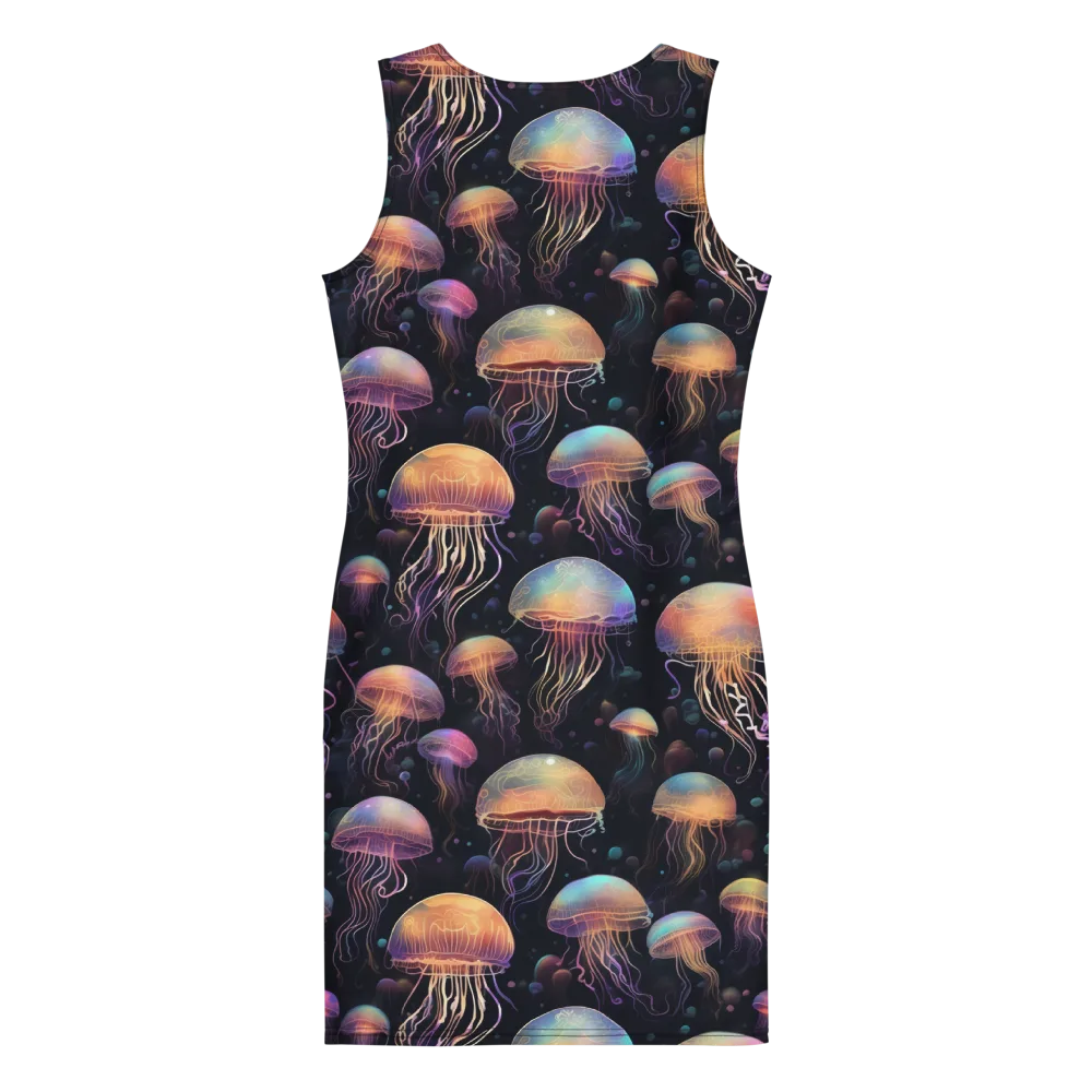Neon Jelly Reverie on Bodycon Dress — Back
