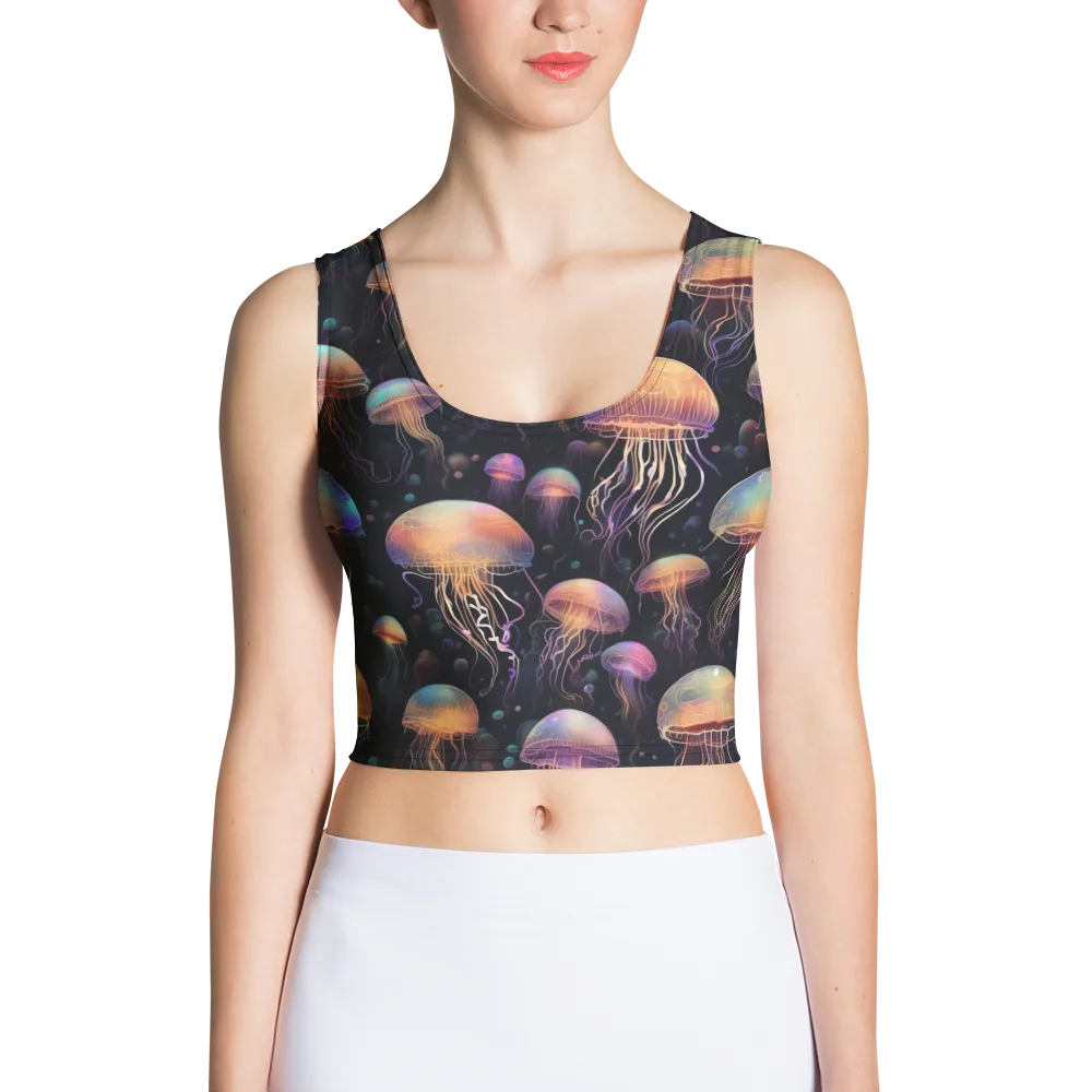 Neon Jelly Reverie on Crop Top — Front