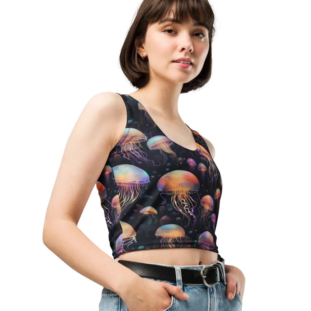 Neon Jelly Reverie on Crop Top — Right Front