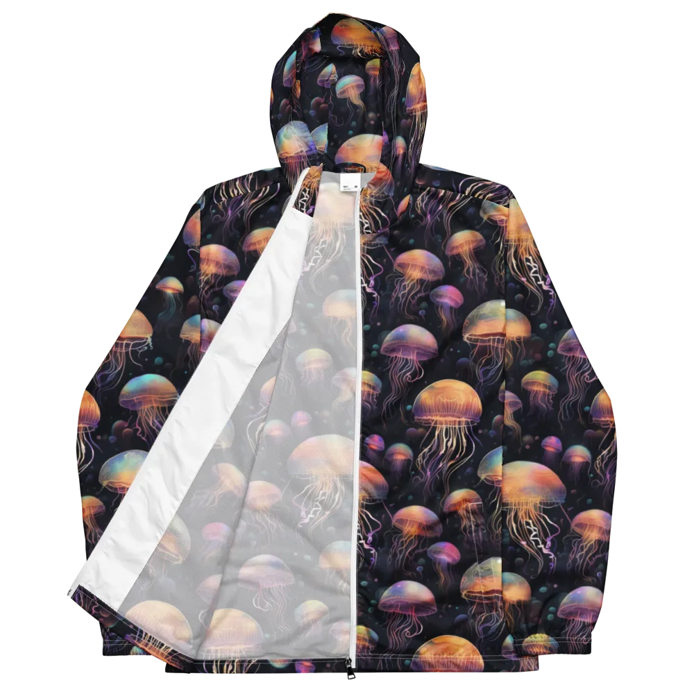 Neon Jelly Reverie on Men's Windbreaker — Front