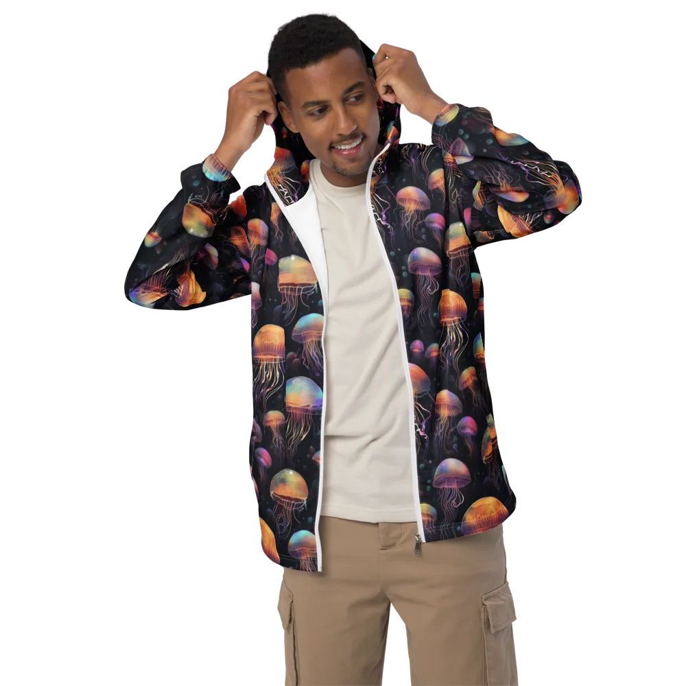 Neon Jelly Reverie on Men's Windbreaker — Front