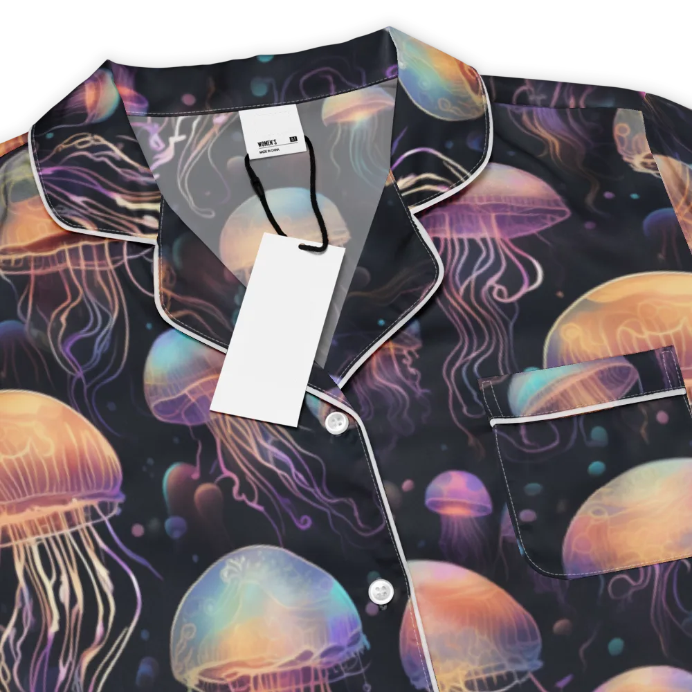 Neon Jelly Reverie on Women's Short Sleeve Pajama Top — Product details