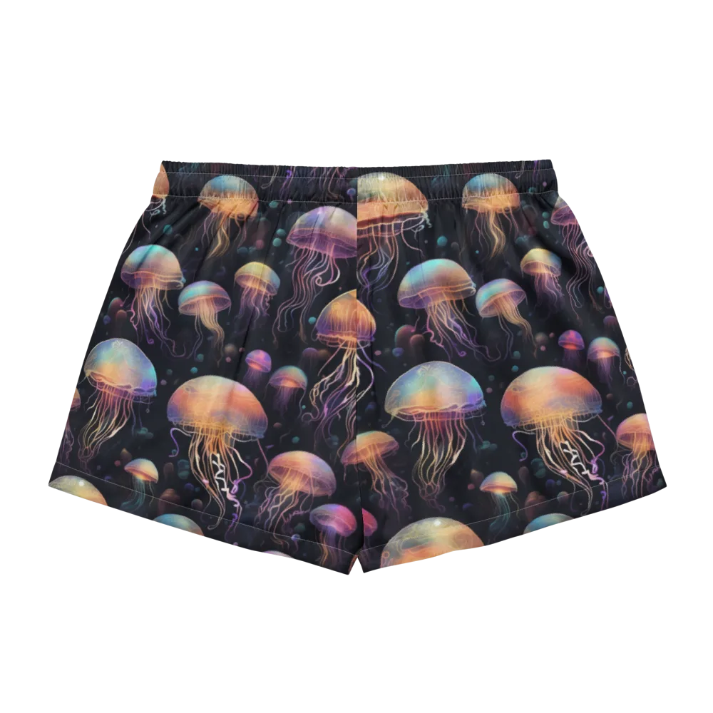 Neon Jelly Reverie on Women's Pajama Shorts — Back