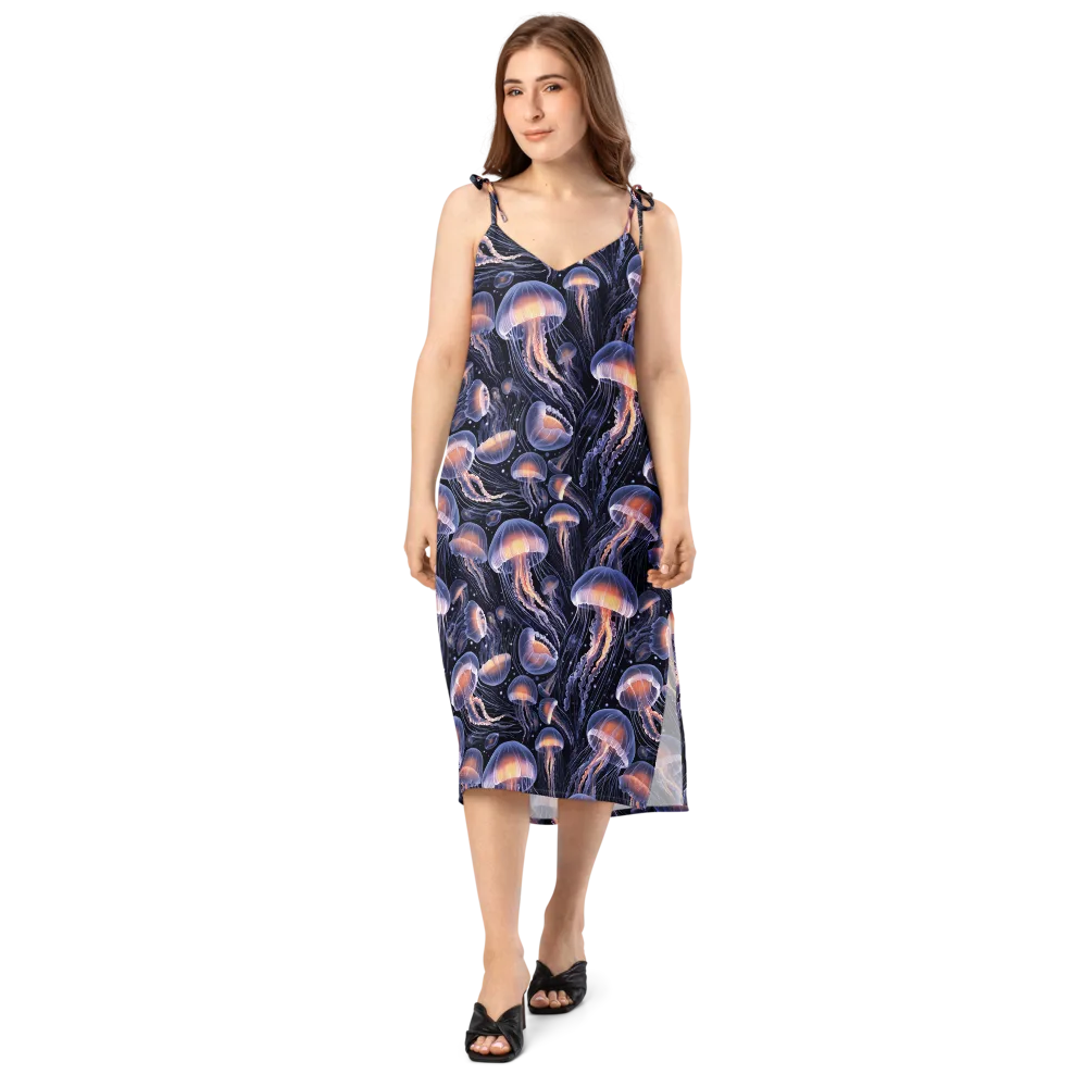 Bioluminescent Ballet on Slip Dress — Front