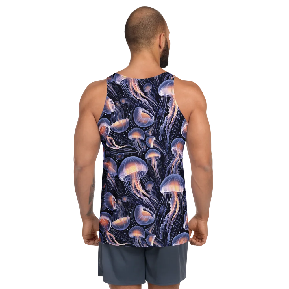 Bioluminescent Ballet on Men's Tank Top — Back