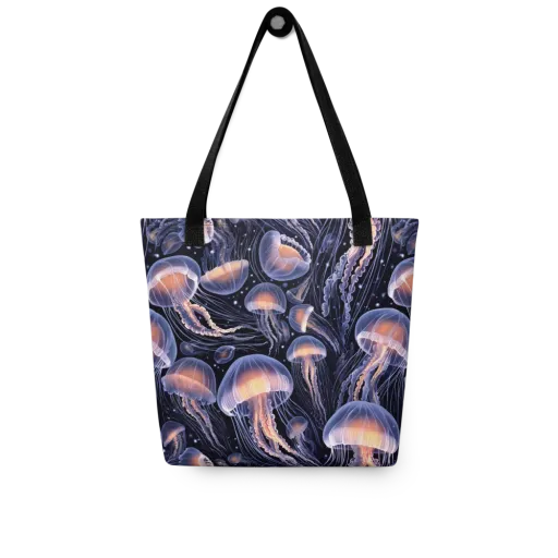 Bioluminescent Ballet on a Tote Bag