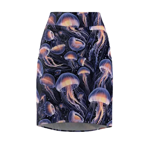 Bioluminescent Ballet on a Pencil Skirt