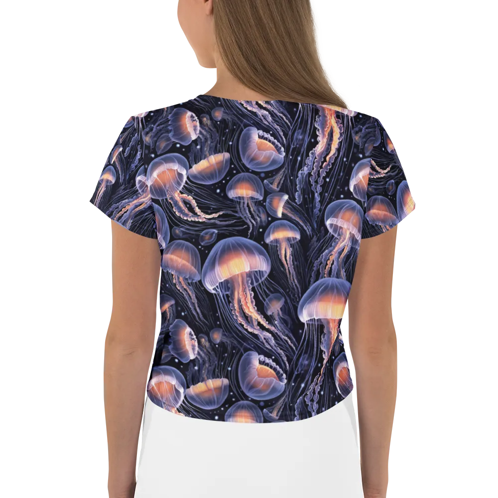 Bioluminescent Ballet on Crop Tee — Back