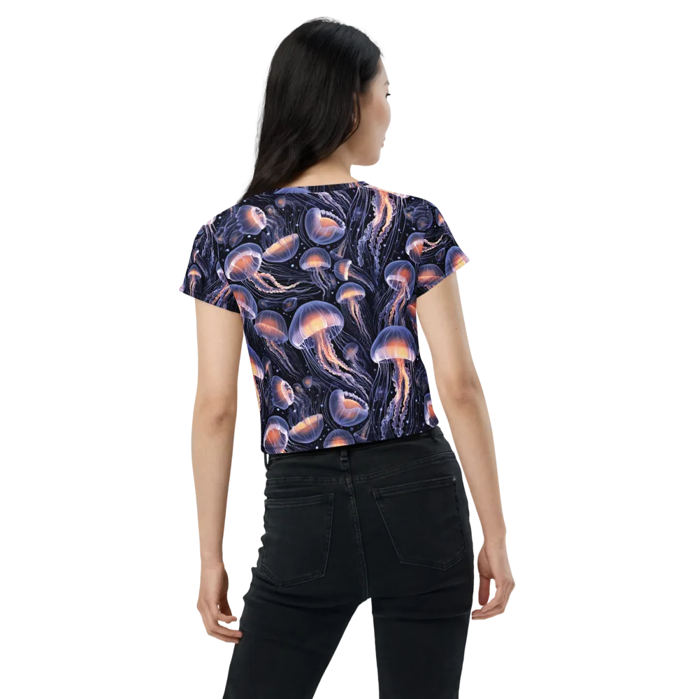 Bioluminescent Ballet on Crop Tee — Back