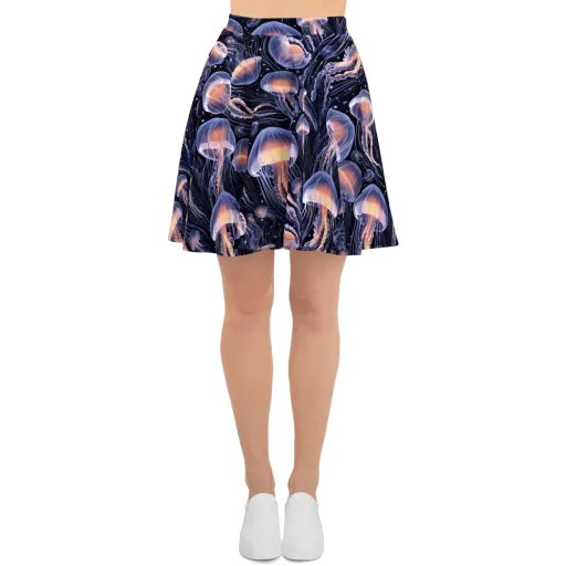 Bioluminescent Ballet on a Skater Skirt
