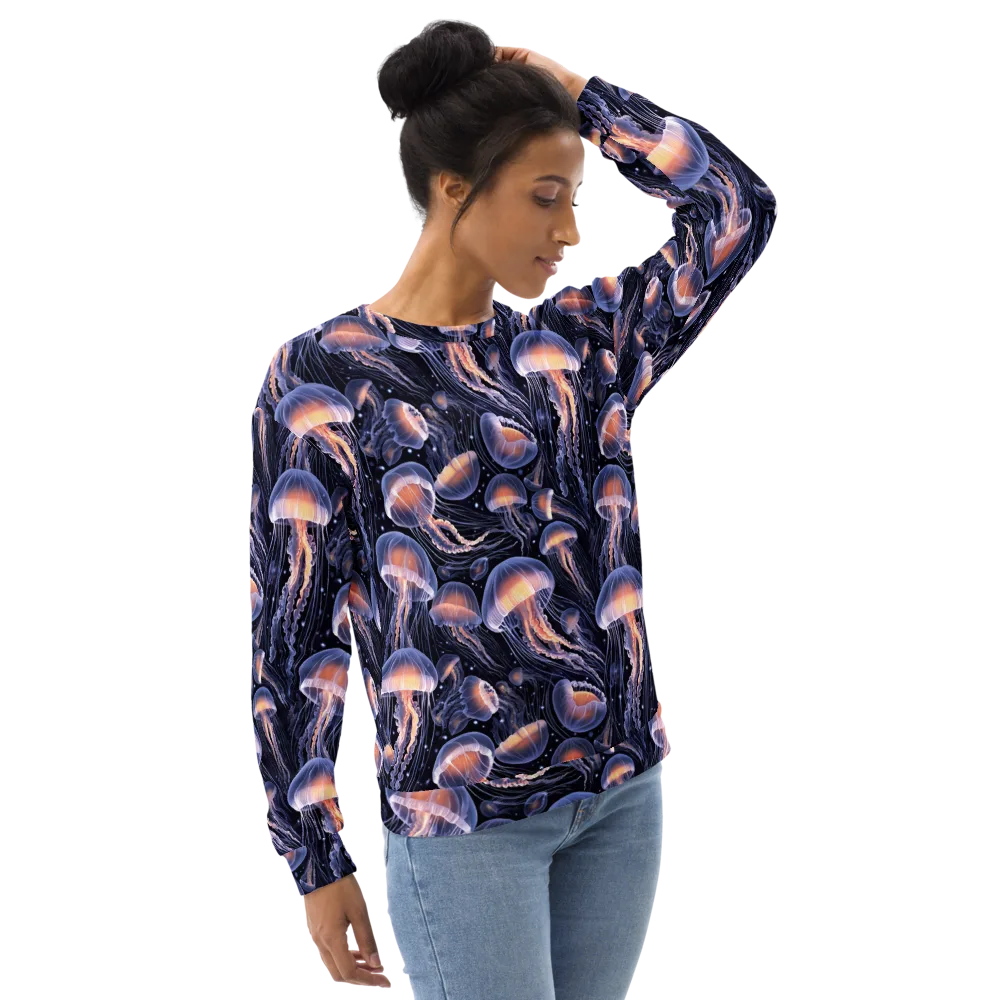 Bioluminescent Ballet on Sweatshirt — Right Front