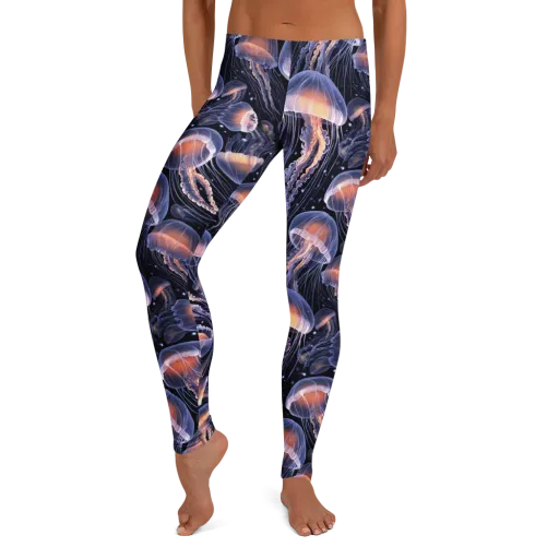 Bioluminescent Ballet on a Leggings