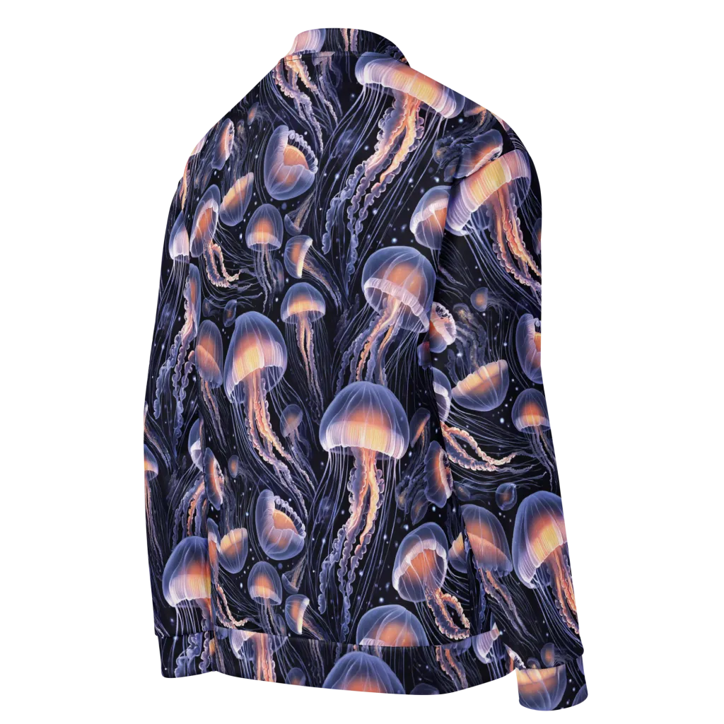 Bioluminescent Ballet on Bomber Jacket — Right Back