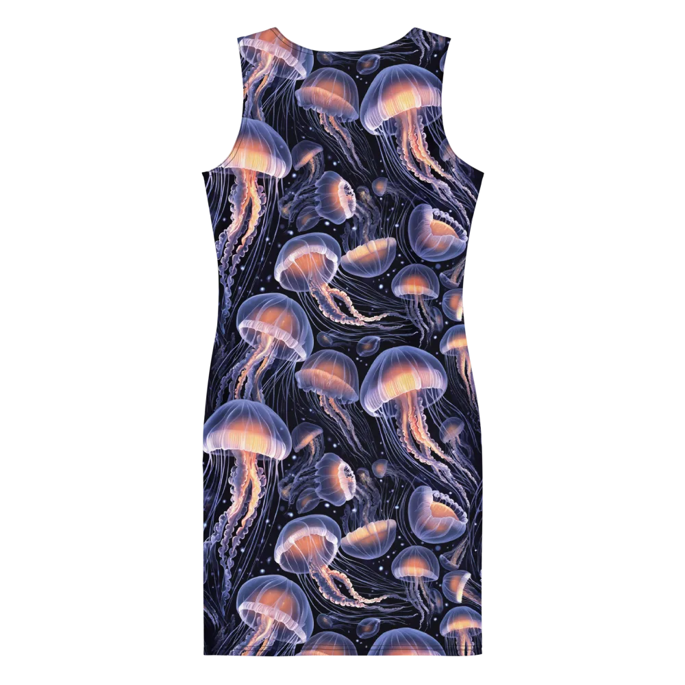 Bioluminescent Ballet on Bodycon Dress — Back
