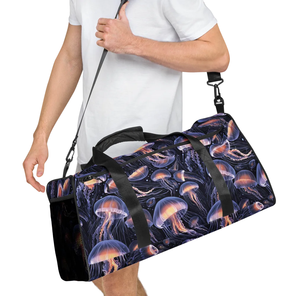 Bioluminescent Ballet on Duffle Bag — Right Front