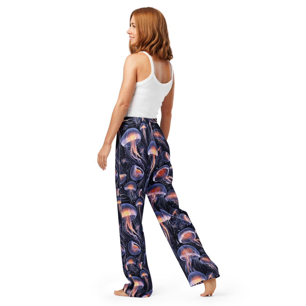 Bioluminescent Ballet on Women's Pajama Pants — Back