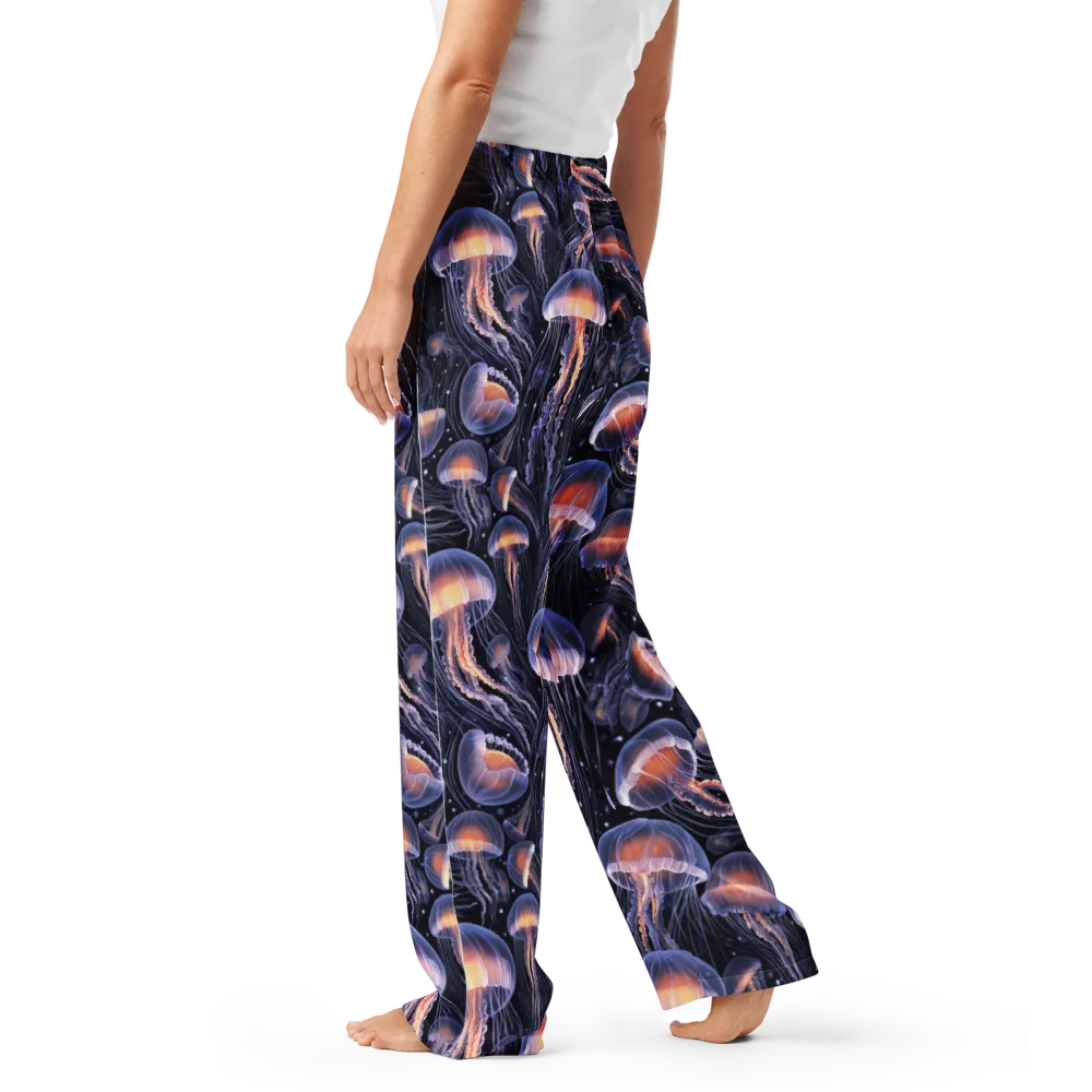 Bioluminescent Ballet on Women's Pajama Pants — Left