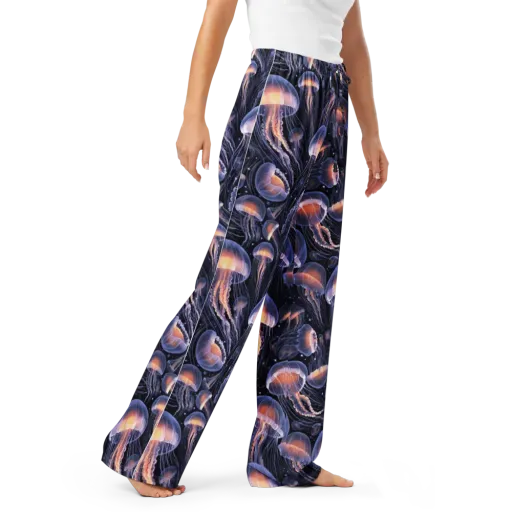 Bioluminescent Ballet on a Women's Pajama Pants