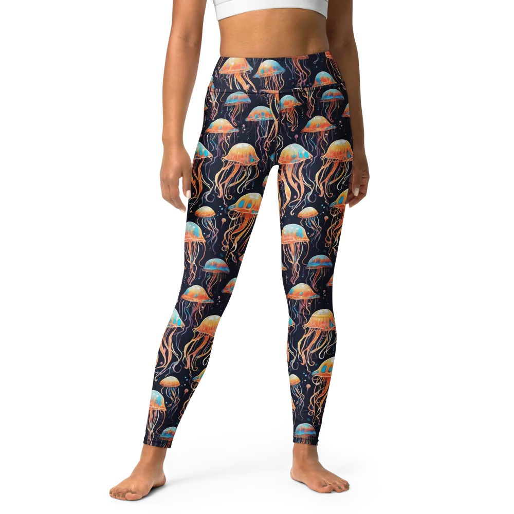 Luminous Current on Yoga Leggings — Front