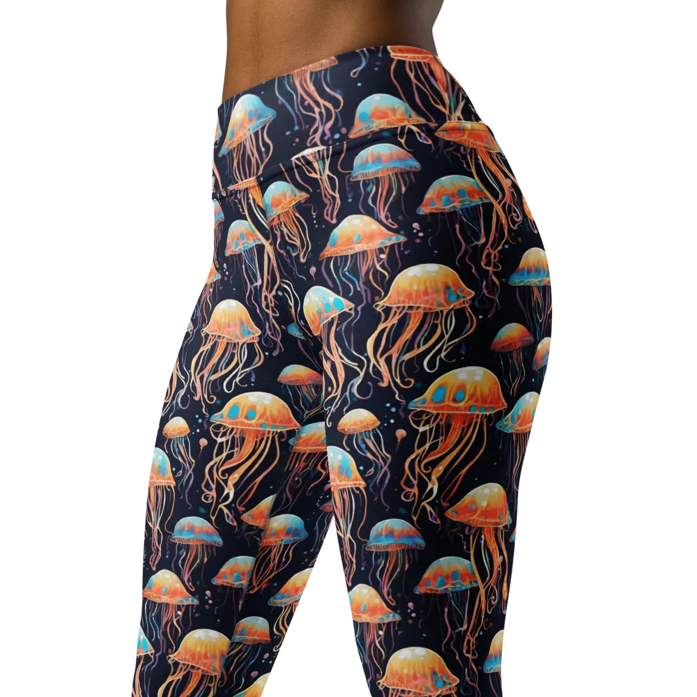 Luminous Current on Yoga Leggings — Left Front