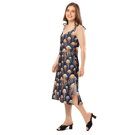 Luminous Current on a Slip Dress