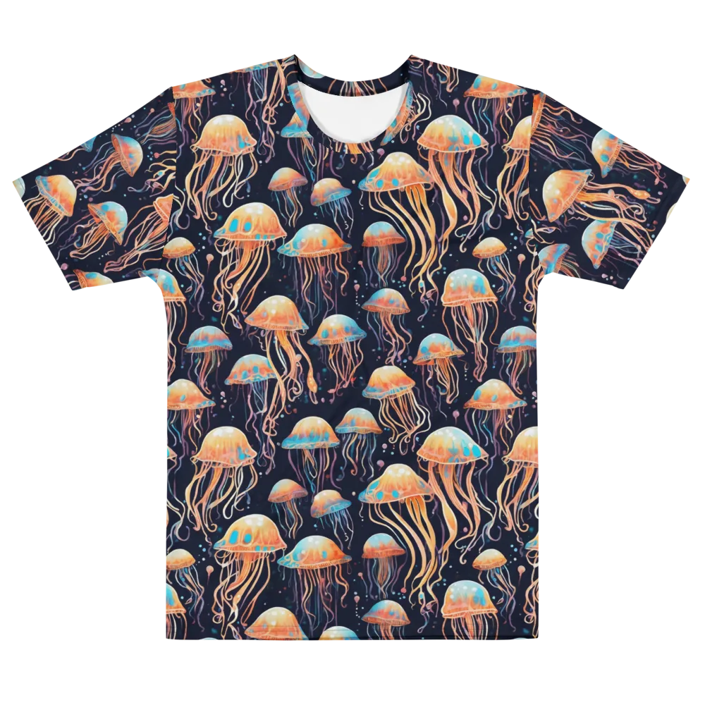 Luminous Current on Men's Cotton Crew Neck T-Shirt — Front