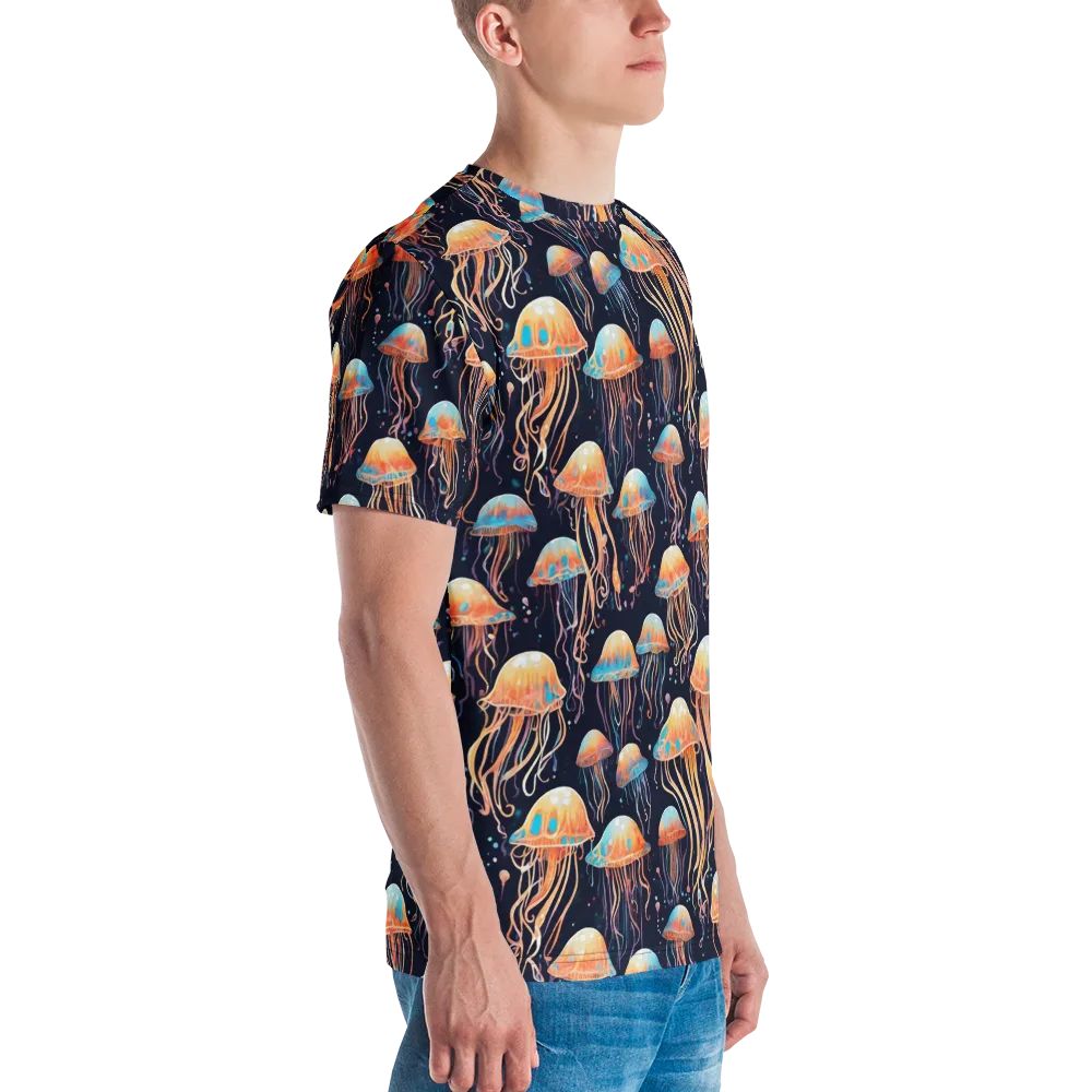 Luminous Current on Men's Crew Neck T-Shirt — Right