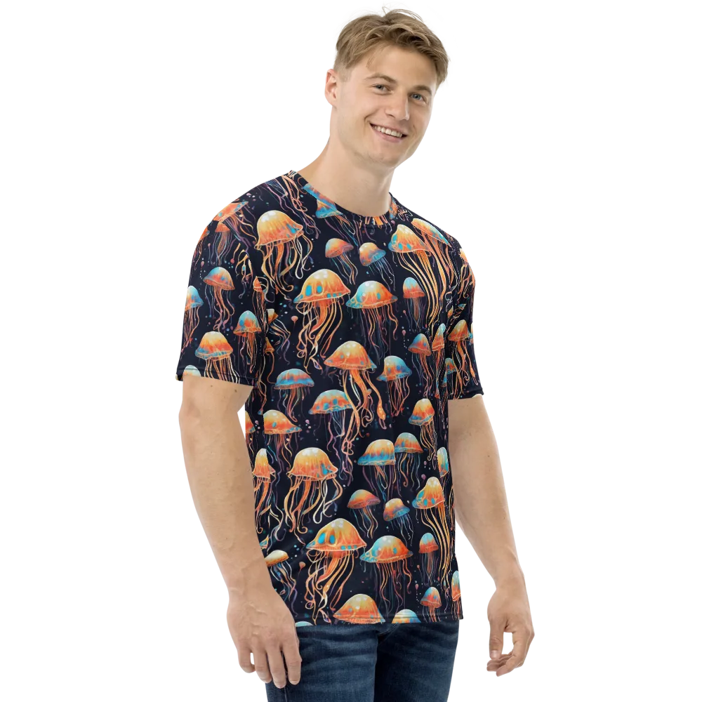 Luminous Current on Men's Crew Neck T-Shirt — Right